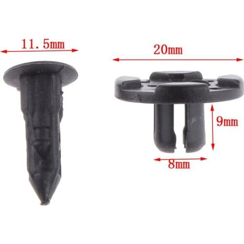 100x Bumper Fender Nylon Moulding Clip Fastener For Nissan 01553-09321