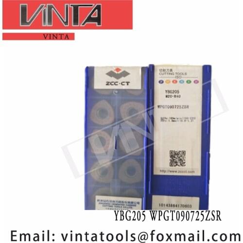 Free shipping high quality 10pcs/lots YBG205 YBM351 WPGT090725ZSR cnc carbide milling inserts