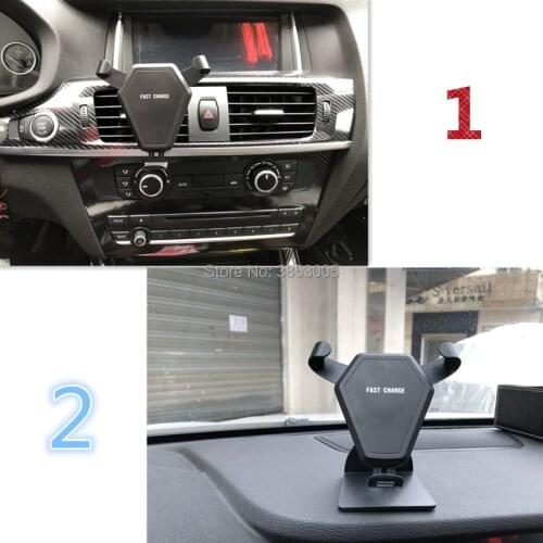 Car Wireless Charger Car Phone Holder For bmw e46 audi tt nissan juke toyota avensis peugeot 5008 renault clio 4 vw golf 7