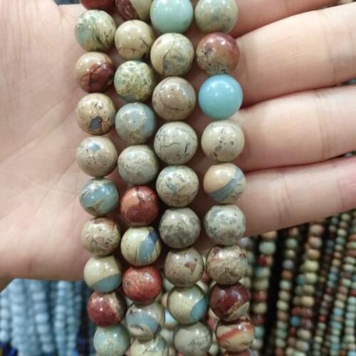 Natural stone beads Snake Skin stone 4/6/8/10/12mmRound Ball loose beads for DIY Elegant Necklace Bracelet Jewelry Making