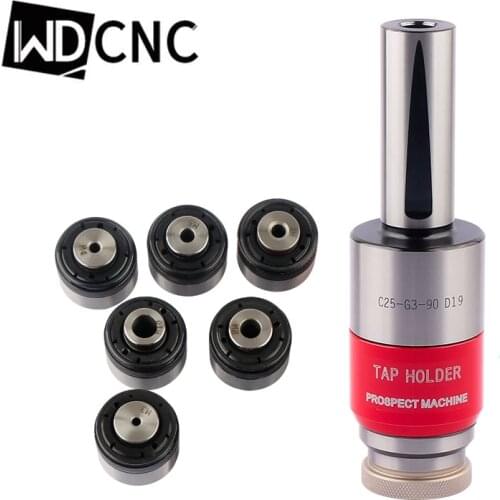 C25 C20 GT12 G0312 with 6pcs G3 collets taper robust construction tap holder Floating TER Tapping Collet Chuck Holder