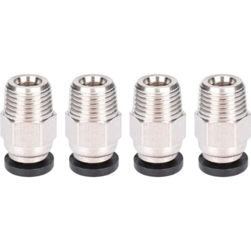 3D Printer Parts V6 Pneumatic Quick Connector Fitting PC4 01 M10 for 1.75mm PTFE Tube Bowden Extruder Hotend J-Head