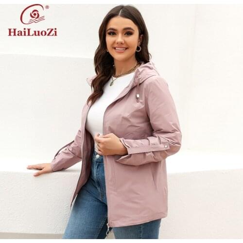Женские тренчи HaiLuoZi China At AliExpress