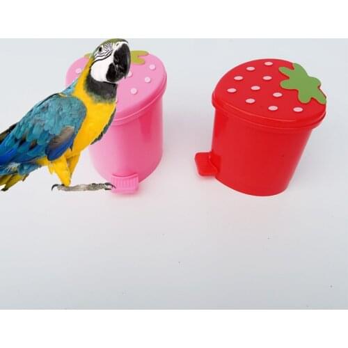 Parrot toys peony parrot toys educational skills training tools props mini trash can toy
