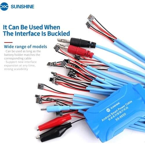 SS-905D For iPhone 11 Pro Max/6S/7/8/X XS MAX XR Samsung Huawei Phone Power ON/OFF Service DC Power Supply Current Testing Cable
