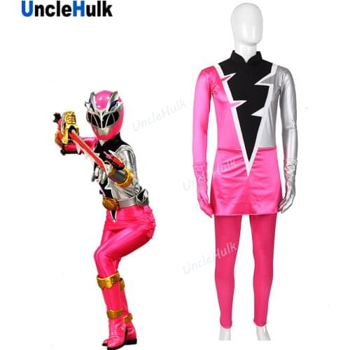 Kishiryu Sentai Ryusoulger Pink Solider Asuna Cosplay Costume - with Gloves | UncleHulk