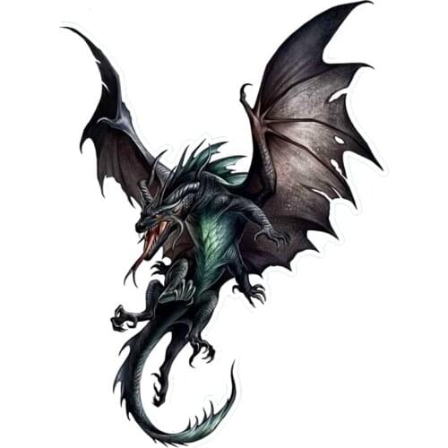 Beautiful Lifelike Pterosaur Awesome Dragon Car Sticker PVC Coloful Decals Motorcycle Waterproof and Sunscreen Sticker