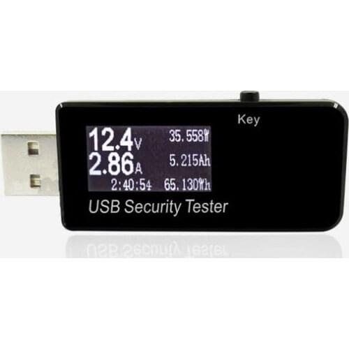 Digital Display 3V-30V 0 - 5.1A Mini Current Voltage Charger Capacity Tester USB Doctor QC2.0 Quick Charge Power Bank Meter