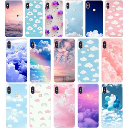 254H clouds on blue sky Soft Silicone Tpu Cover phone Case for xiaomi redmi 6 pro 5 plus note 6 pro 4 4x mi 8