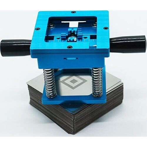 1Set High Quality BGA 90MM Blue With handle Reballing Jig With 184Pcs BGA Stencils Kit for BGA IC repair reworking