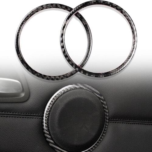 2Pcs/Set Car Loudspeaker Frame Stickers Interior Decals for BMW X1 E84 11-15