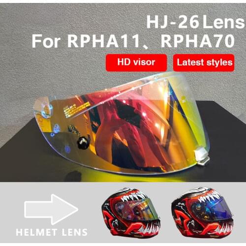 NEW Moto Casco HJ-26 HELMET VISOR for HJC RPHA-11& RPHA-70 Revo Night Vision Universal UV Anti-Glare Lens Motorbike VISOR