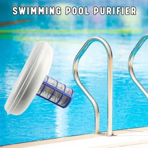 Swimming Pool Water Purifier Solar Pool-Ionizer Copper Plastic Swimming Pool Liquid Purifier for Outdoor Hot Tubs Cleaning Tool