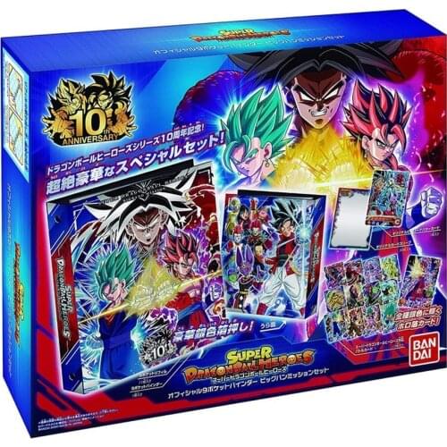 Original Anime Dragono Ball Hero 10th Anniversary Limited Heroes Favorites Hobby Out of Print Flash Card Game Amateur Collection