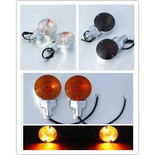 Motorcycle ABS Flat Turn Signal Lights For Harley Heritage Softail Classic FLSTC Touring Electra Glide 2001-2017