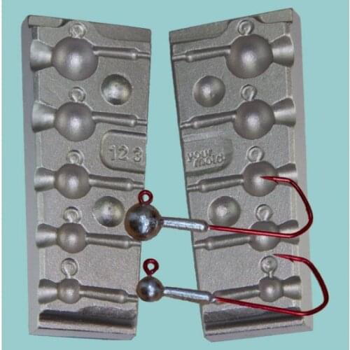 Mould sinkers fishing Jig Head by gr. 5,5 gr. 25 F 123