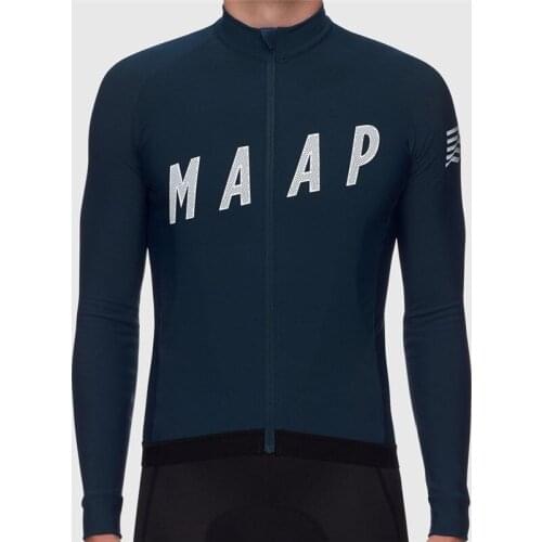 Pro Team Simple design Winter Cycling Jersey Thermal fleece Long sleeve bicycle Jacket Road Bike clothes Ropa Ciclismo invierno