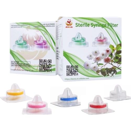 Sterilization Syringe Filter 25mm PTFE Nylon PES MCE PVDF Hydrophilic Millipall Lab Syringe Filter