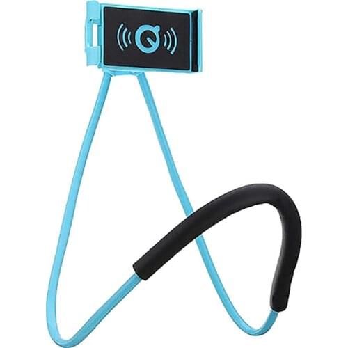 Neck Phone Holder Universal Smartphone Tablet Mount Flexible Lazy Bracket Stand Support for Bed Table Car