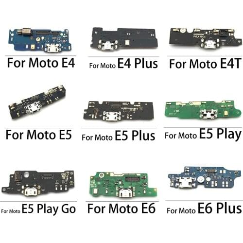 USB Power Charge Port Jack Dock Connector Charging Flex Cable For Motorola Moto M E3 E4 E4T E5 E6 Play Go E6 E7 Plus X4 E6S