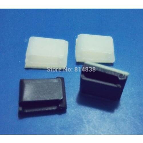 Wkooa NC1316 White Nylon Plastic Self Adhesive Tie Mount Wire Saddle 1000 Pcs