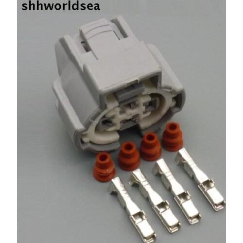 Worldgolden 5/30/100sets 2.2mm 4p electrical connector 6189-0647 Air conditioning plug pressure sensors connector for toyota