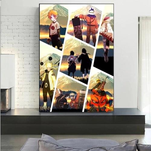 Naruto Sasuke Itachi Posters and Prints Japanese Anime Canvas Painting Print Mural Pictures Childrens Room Home Wall Decoration