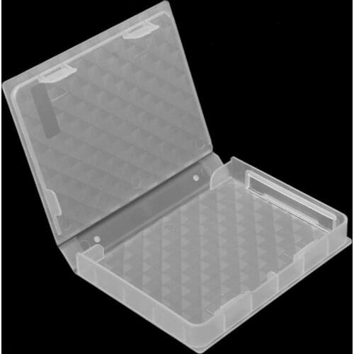 N0HC 2.5 inch Hard Disk Drive SSD HDD Protection Storage Box Case Clear PP Plastic