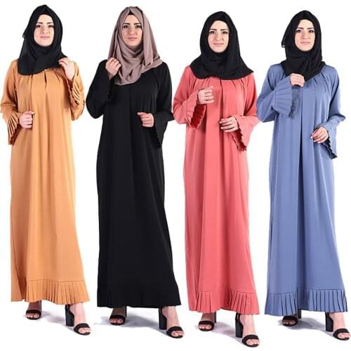 Abaya Dubai Turkey Muslim Hijab Dress For Women Pleated Kaftan Ramadan Long Dresses Islam Muslim Fashion Clothes Djellaba Women
