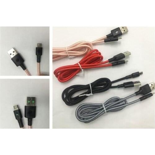 1M/3ft V8 mix color as our in stock Braided USB Cable V8 Micro USB Data Line Sync Charger Cable Cord Weave Rope Data Line For Sm