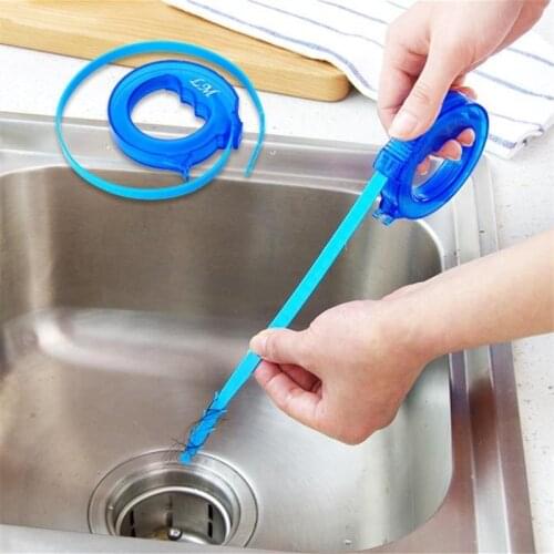 1pc Drain Dredge Pipe Sewer Cleaner Bathtub Chain Cleaner Bathroom Hair Drain