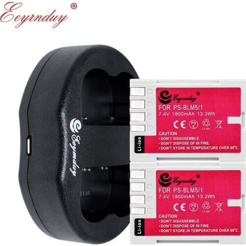 2Pack Digital Camera Battery PS-BLM1 PS-BLM5+1 Pcs Dual usb Charger for Olympus E500 E520 E-300 C-8080 C7070