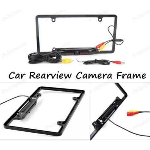 2016 New Arrival High Quality 170 Angle HD US License PlateFrame 8 IR Night Vision CarRear View Backup Camera