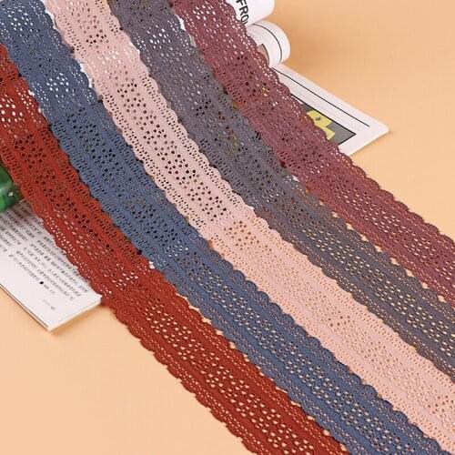3 Yards Elastic Lace Trim Ribbons For Clothing Underwear Bra Accessories DIY Handmade Quilting Home Textiles Materials