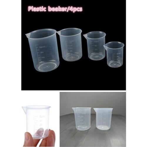 50/100/150/250ml1pcs each Without Handle Graduated Measuring Cup Transparent Cup Kitchen Bar Supplies For Baking Beaker