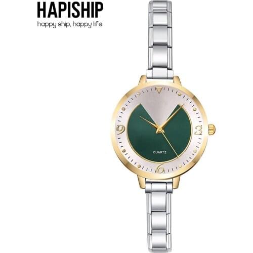 Hapiship 2021 Fashion Men Women Creative Watch 9mm Stainless Steel Bracelet Bangle For Party Friend Wife Birthday Jewelry G012