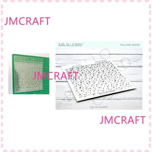 JMCRAFT 2021 New Small Dots Background Transparent Stamp Scrapbooking Stamping DIY Album Rubber Gift Card Stencil