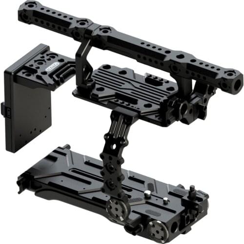 Hontoo FX9 cage camera rig with V-Lock v mount power plate for SONY PXW-FX9 camera 6K film video 15mm baseplate VCT version