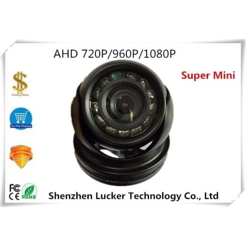 Super Mini AHD/XVI Dome Camera 720 1920*1080 All Metal IP65 Waterproof IRC 12 Infrared LEDs NightVision CCTV UTC