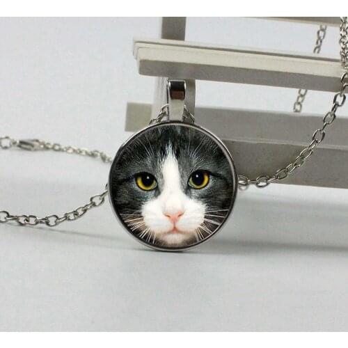 New 3 color black cat crystal pendant necklace top sale necklace wealth DIY jewelry