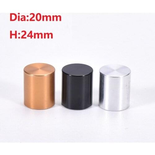 Full Aluminum Cylindrical Knob For Power Amplifier 20*24mm