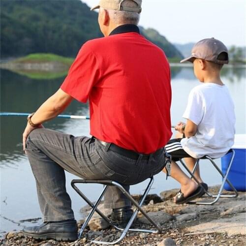 Portable Outdoor Folding Fishing Chair Aluminium Alloy Ultralight Folding Chair Picnic Fishing Camping Stool Family Activities