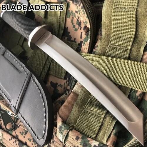 High Hardness Fixed Blade SAMURAI TANTO Tactical Knives Outdoor Survival Gear Hunting Straight Knife Combat Katana Camping Tools