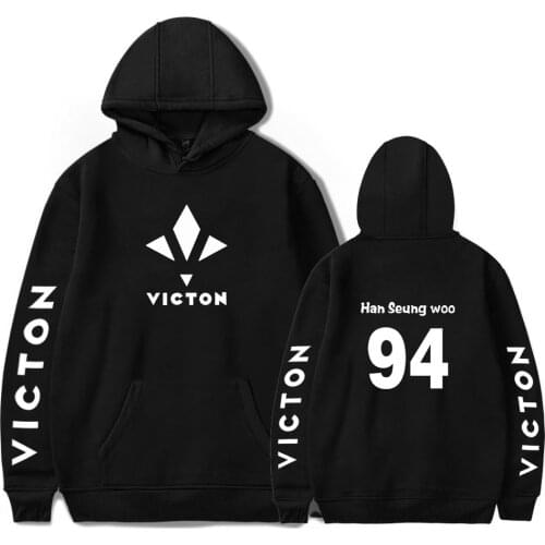 Kpop Victon Korean Group Han Seung Woo Hoodie New 2D Print Cap Male Sweatshirt Women/Men Clothes Casual Victon Pullover 2021 Top
