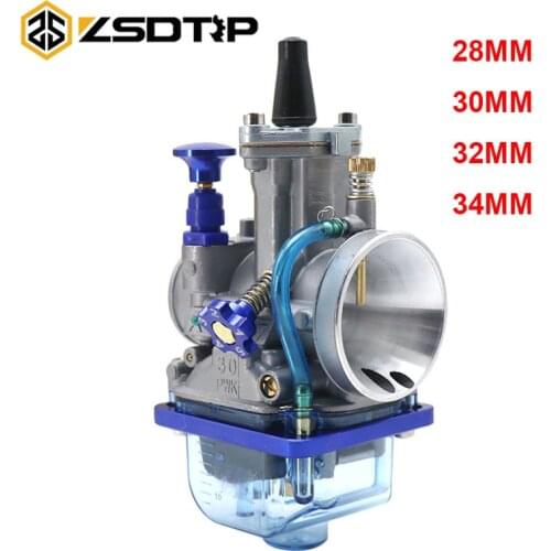 ZSDTRP Motorcycle 28 30 32 34mm Universal carburetor For keihin PWK Carburetor Scooters ATV With Power Jet Dirt Bike
