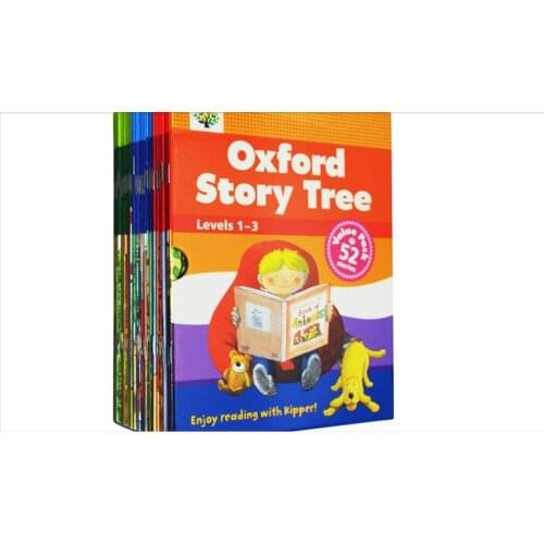 1-3 Level kids Oxford Story tree English Story Books Kindergarten Baby Reading Picture Book Educational toys Children 52pc/set