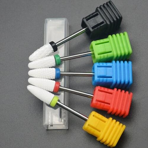 1pcs Nail Drill Bit Big Ceramic Electric Milling Cutter Manicure Drills Bits Nail Art Equipment Pedicure Tools Accessories