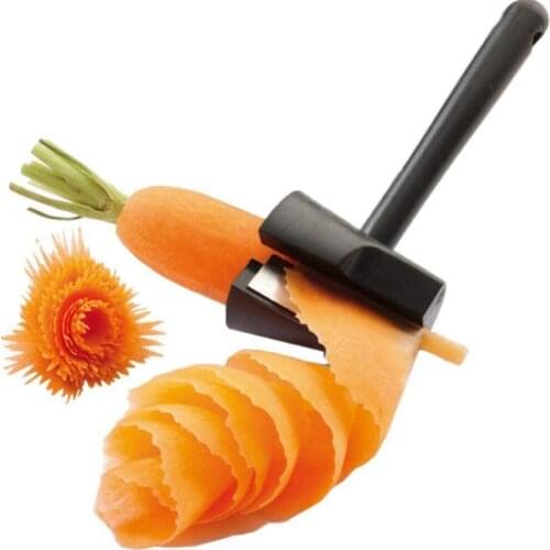1Pcs Vegetable Cutter Plastic Spiral Slicers Peeler Fruits Device Kitchen Gadget Accessories Cooking Tool Kitchen Fruit Tool