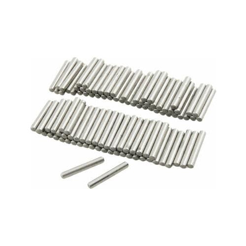100 Pcs Stainless Steel 2.5mm x 15.8mm Dowel Pins Fasten Elements