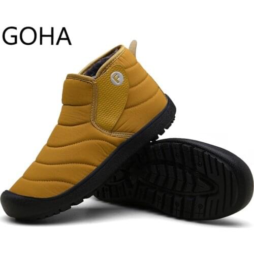 2021 Winter Plush Men Snow Boots Warm Unisex Man Fur Boots Waterproof Big Size 36-47 Ankle Shoes for Male Outdoor зимние ботинки